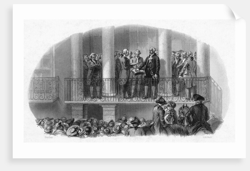 Inauguration Of Washington In City Hall by Anonymous
