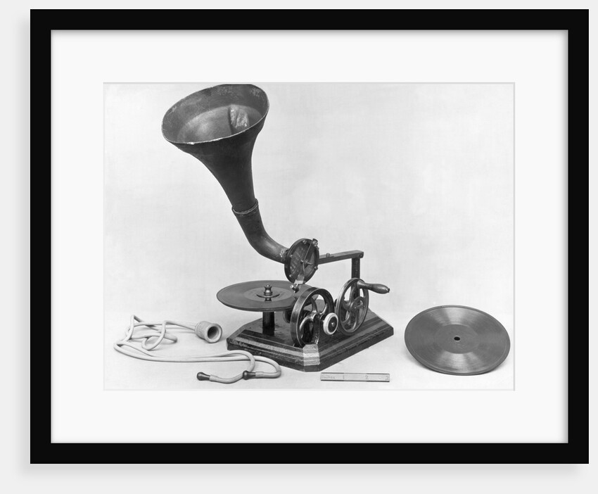 Photograph Of Early Grammaphone by Anonymous