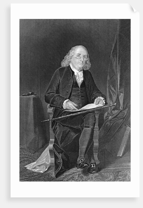 Seated Portrait of Benjamin Franklin by Anonymous