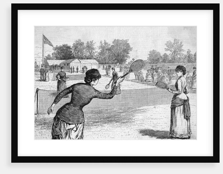 Ladies Lawn Tennis Tourney; Illustration by Anonymous