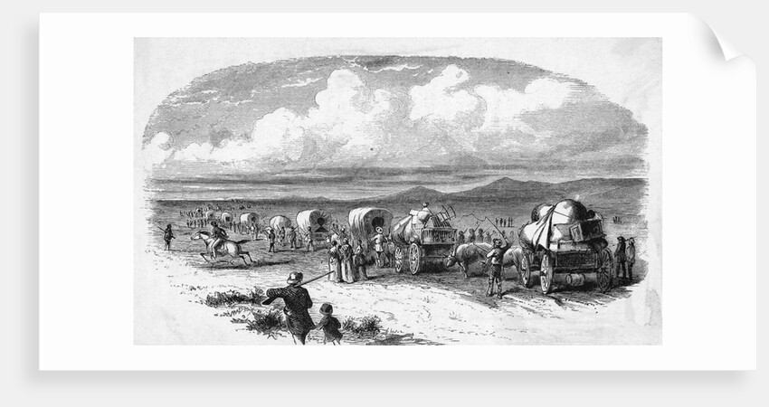 Emigrants On The Way West Pre Civil War by Anonymous