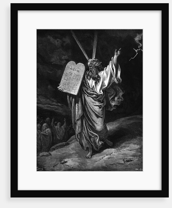 Moses Coming Down From Mount Sinai by Gustave Dore