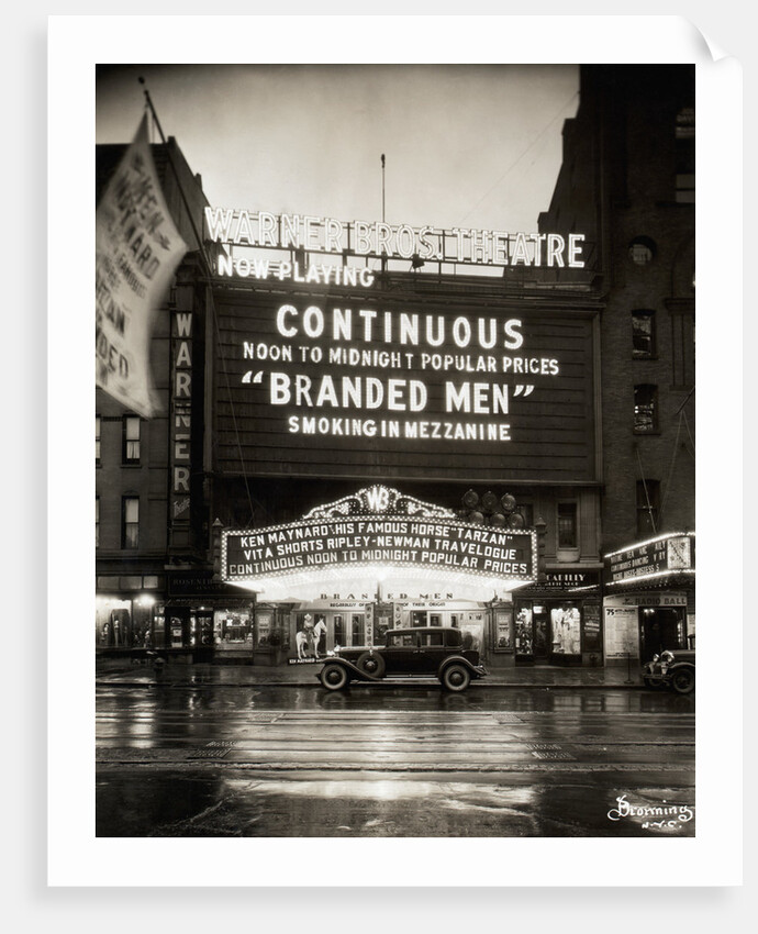Warner Brothers Theatre Marquee by Anonymous