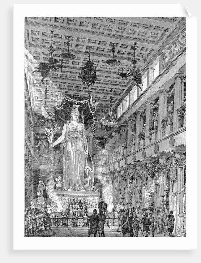 Ivory Statue Of Athena; Parthenon by Anonymous
