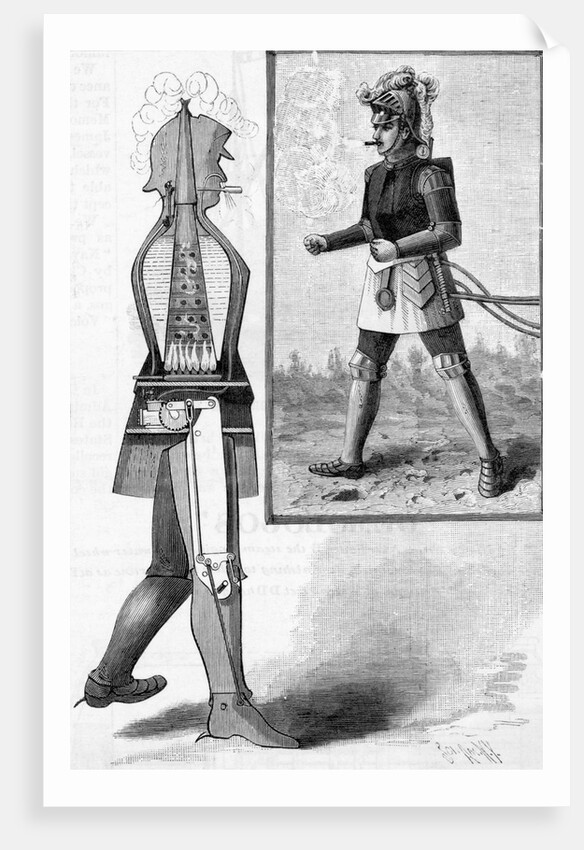 Walking Steam Robot Illustration by Anonymous