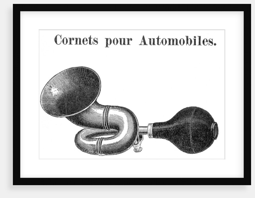 Engraving Of Automobile Horn by Anonymous