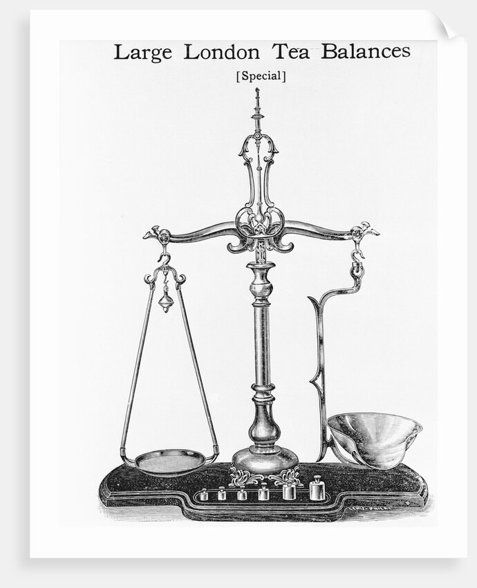 Antique Scale Used In Apothecary Shops by Anonymous