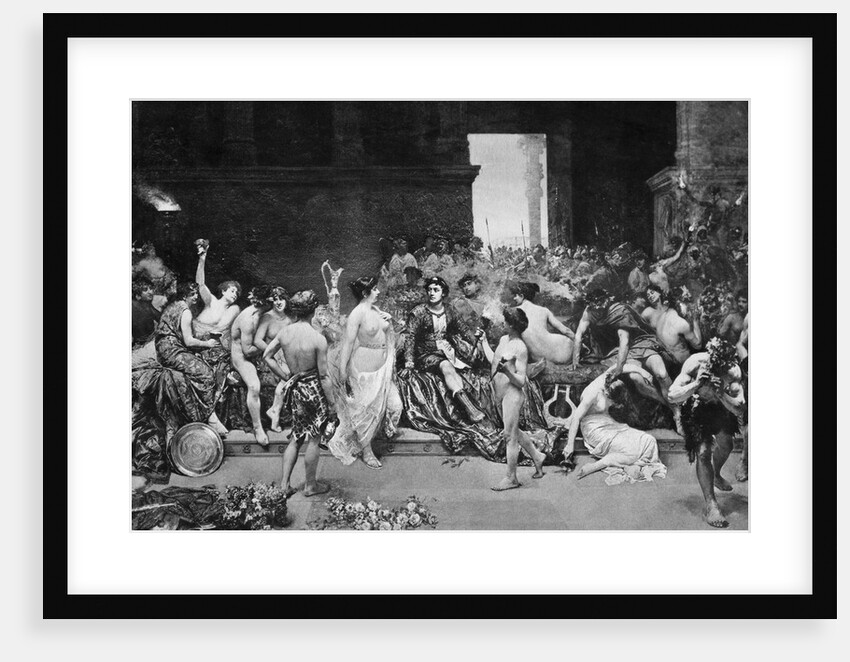 Roman Orgy; Painting by Anonymous