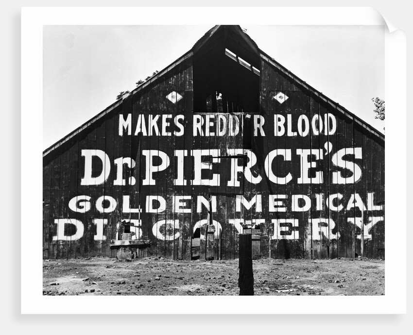 Patent Medicine Sign On A Barn by Anonymous