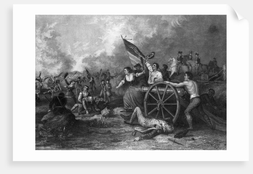 Molly Pitcher At The Battle Of Monmouth by Anonymous