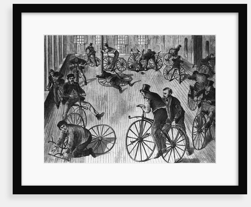 Scene In A Velocipede Riding School by Anonymous