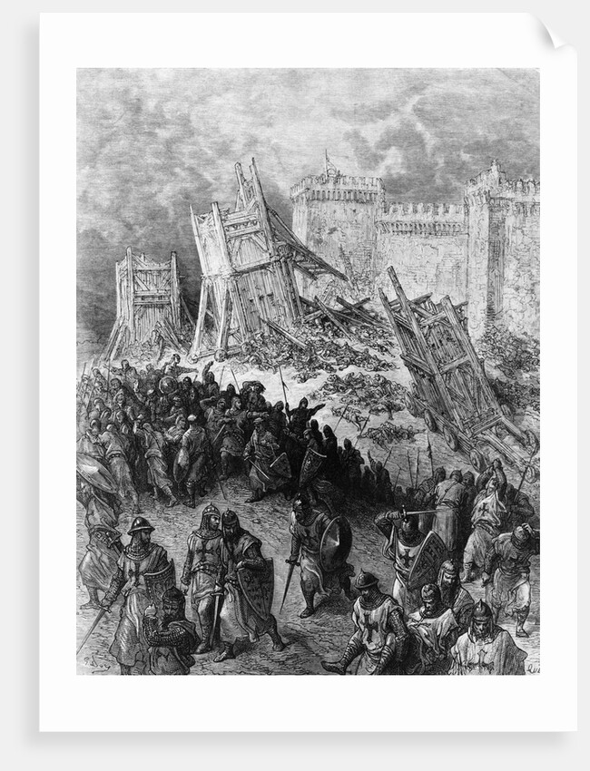 Second Assault of Jerusalem: The Crusaders Repulsed by Gustave Dore