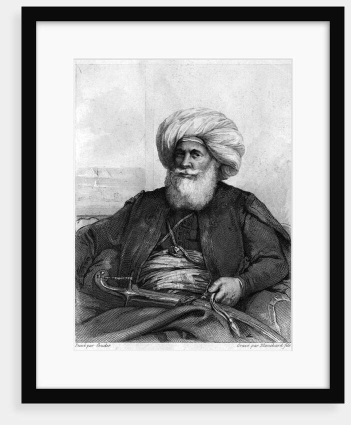 Egyptian Viceroy In Turban W/Sword /Lap by Anonymous