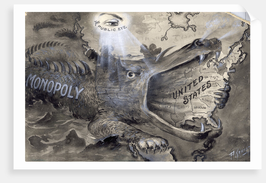 United States Swallowed By Monopoly by Anonymous