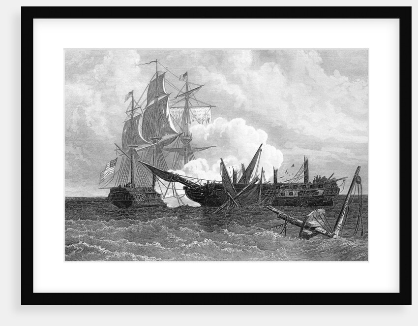 Two Ships In Battle; War Of 1812 by Anonymous