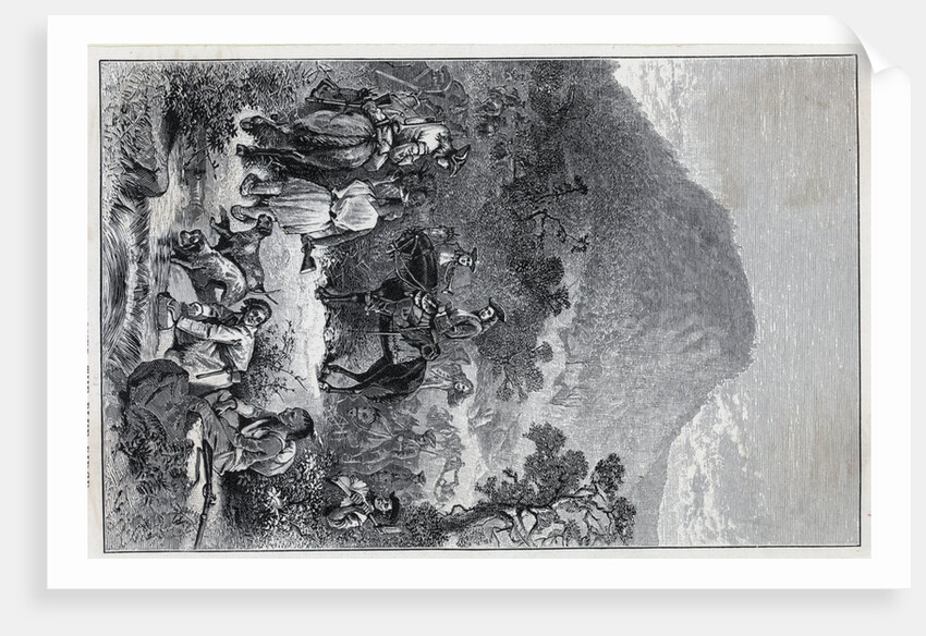 Spotwood'S Expedition; Woodcut;Blue Ridg by Anonymous