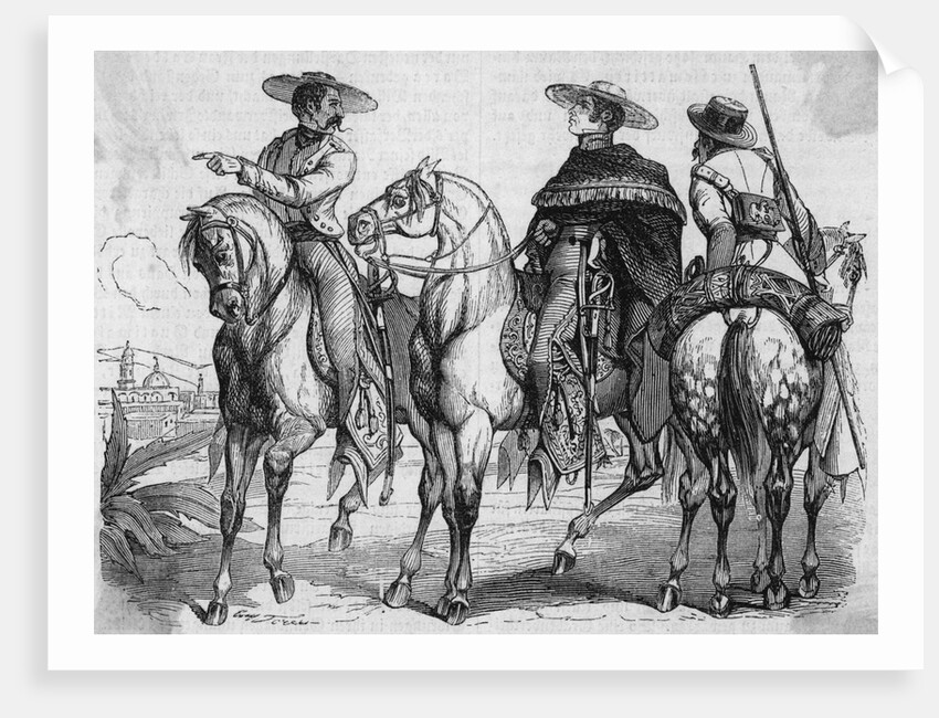 Santa Anna And His Adjutant Arista by Anonymous