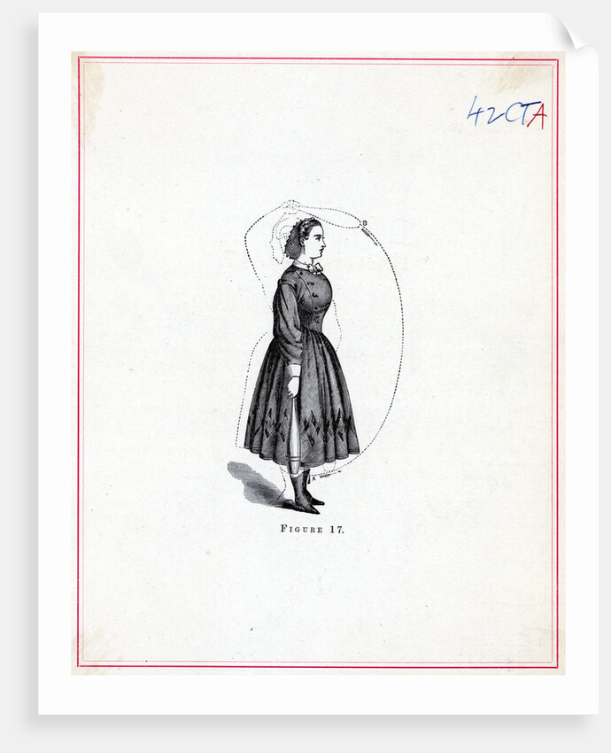 Diagram Of Woman Excercising by Anonymous