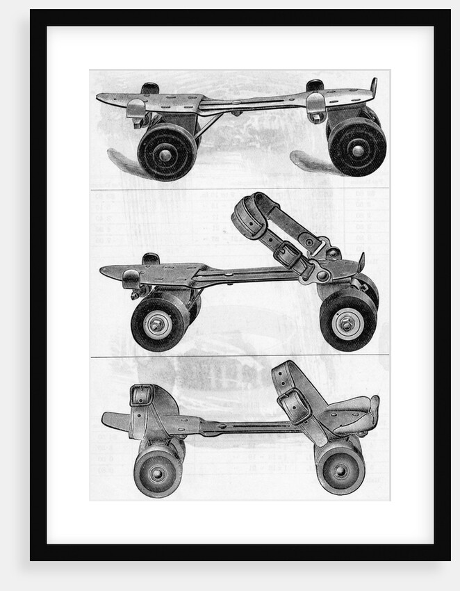 Three Different Kinds of Roller Skates by Anonymous