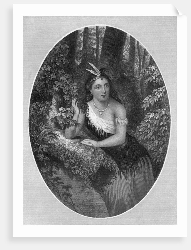Portrait of Princess Pocahontas by Anonymous