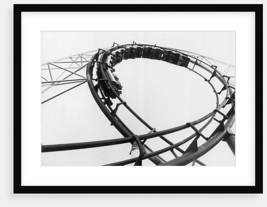 Car Going Through Roller Coaster Loop by Anonymous