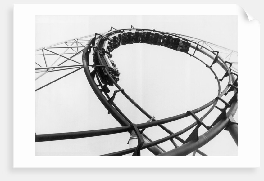 Car Going Through Roller Coaster Loop by Anonymous