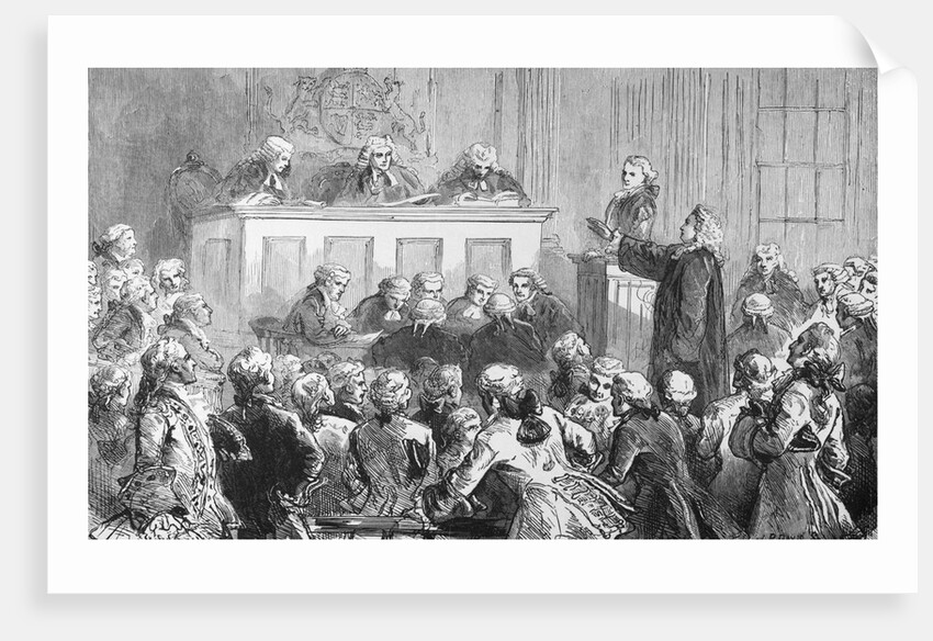 Illustration of the Trial of Peter Zenger In New York by Anonymous