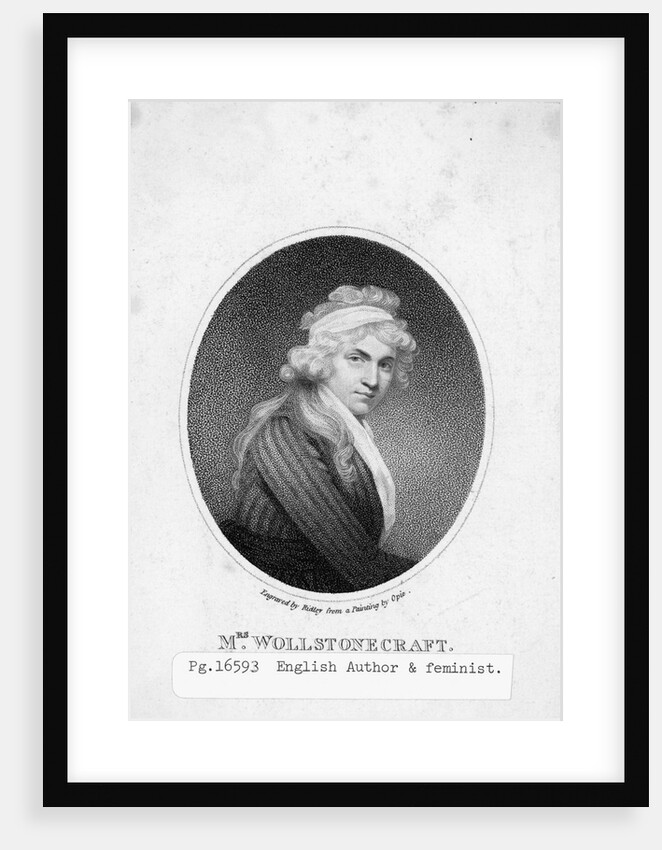 Portrait Of Author Mary Wollstonecrait by Anonymous