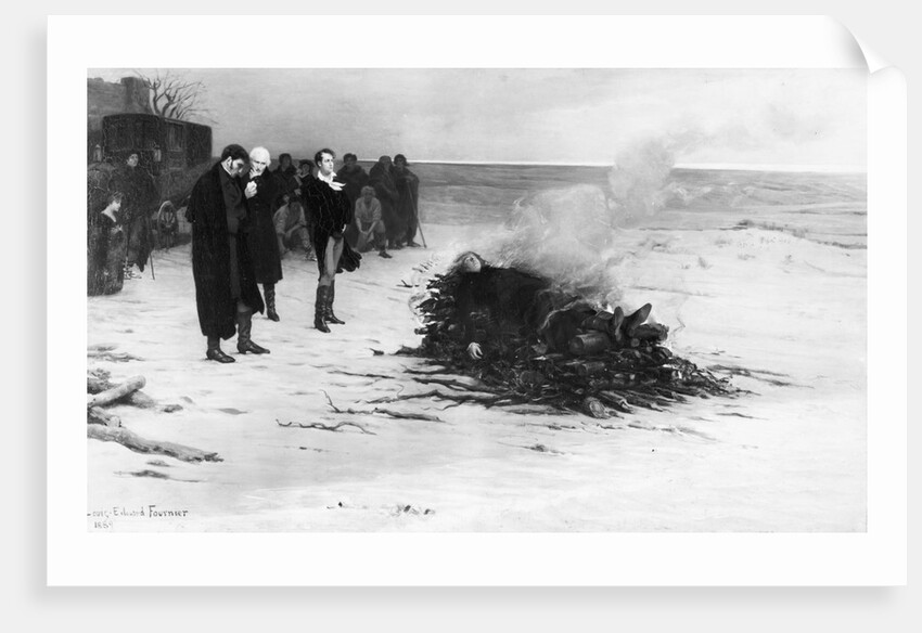 The Funeral Of Poet Shelley by Anonymous