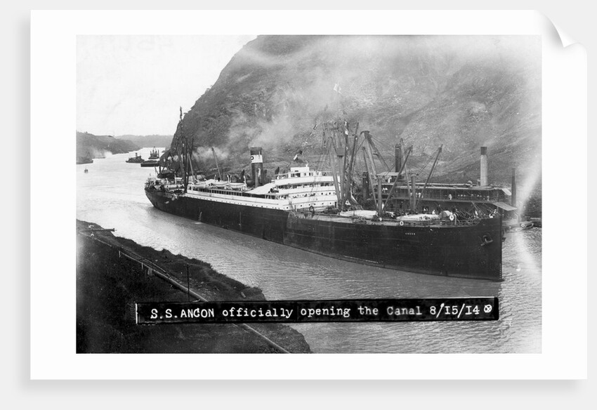 SS Ancon at the Opening of The Panama Canal by Anonymous