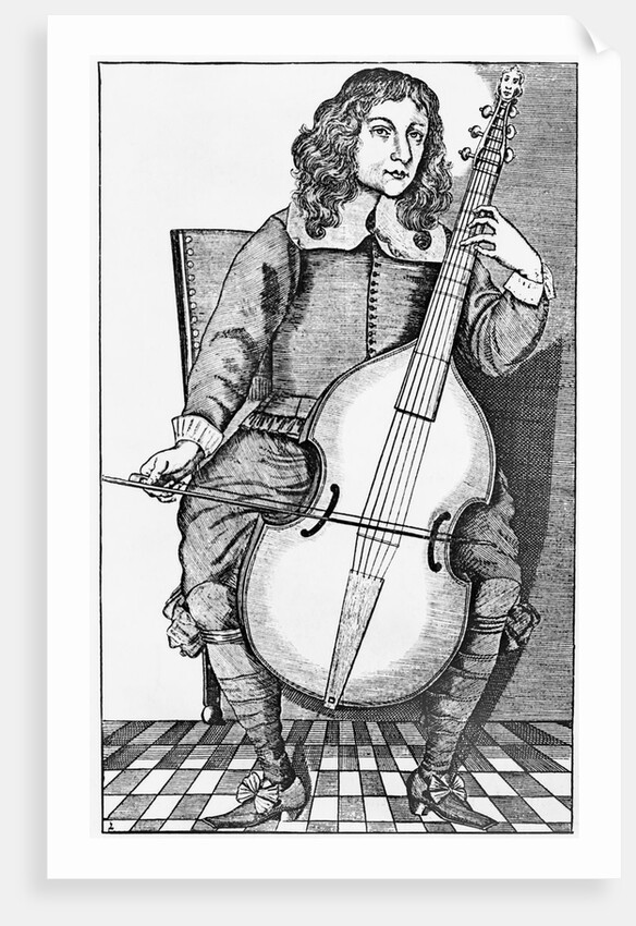 Man Holding And Playing Viola by Anonymous