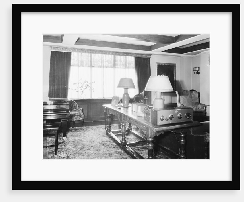 Interior Of Home With Early Radio by Anonymous