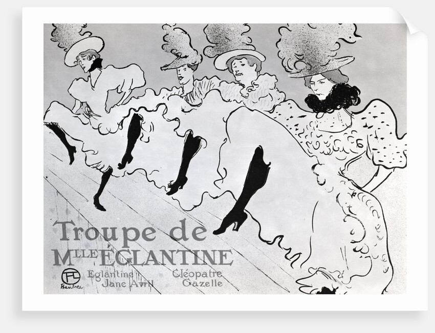 Poster With Dancing Ladies By Toulouse-L by Anonymous