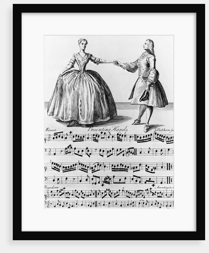 Sheet Music With Illustration by Anonymous