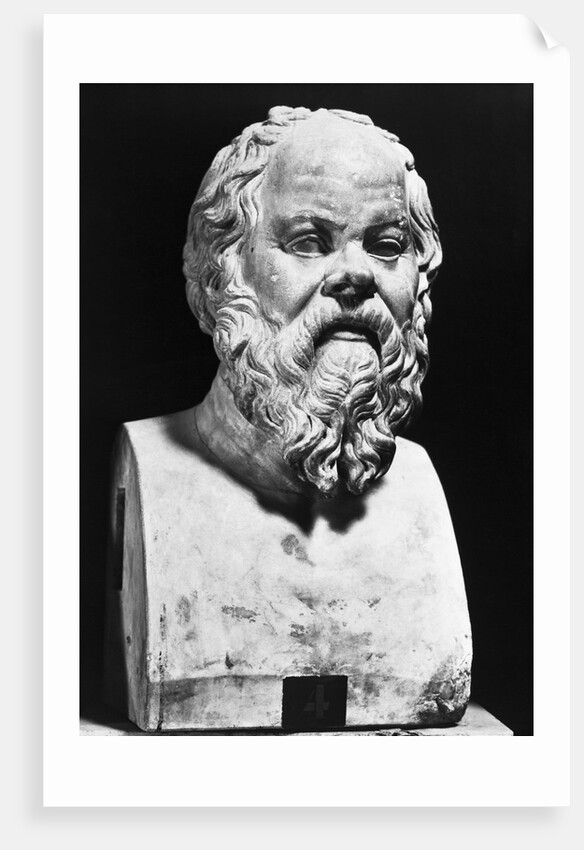 Portrait Bust Of Socrates by Anonymous