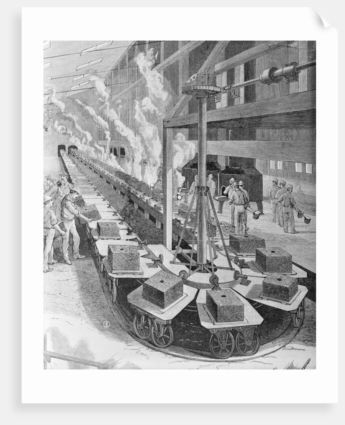 Early Assembly Line At Westinghouse by Anonymous