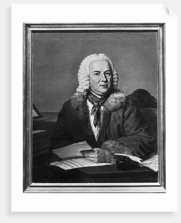 Portrait Of Johann Sebastian Bach by Anonymous