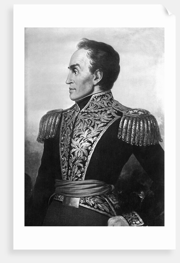 Portrait Painting of Simon Bolivar by Anonymous