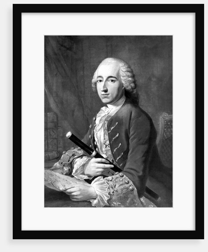 Portrait of Frederick The Great Holding a Flute by Anonymous