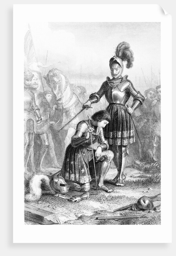 Accolade Conferring Knighthood On Field by Anonymous