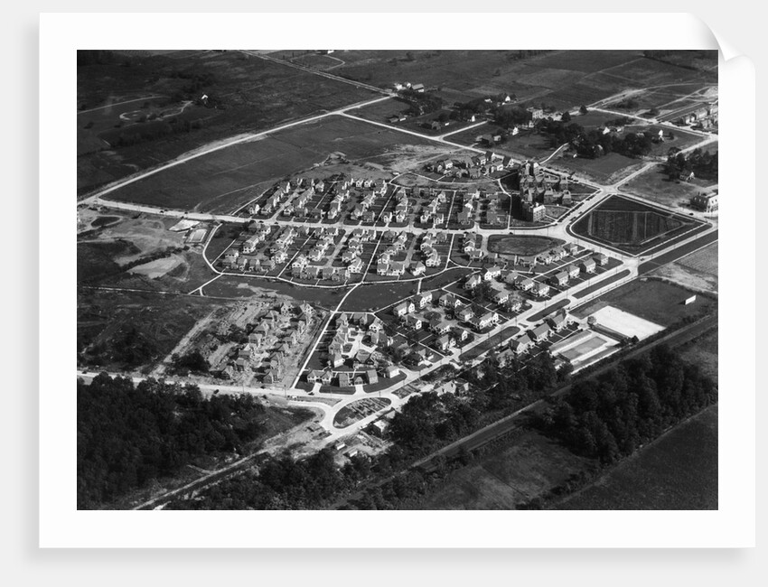 Aerial View Of Housing Development by Anonymous