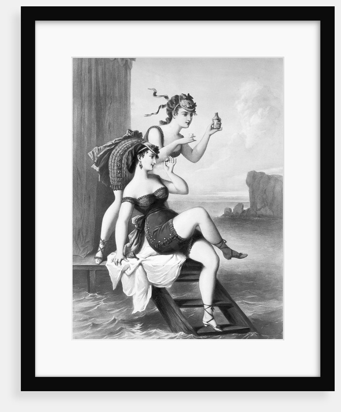 Bathing Beauties In Front Of Bath House by Anonymous