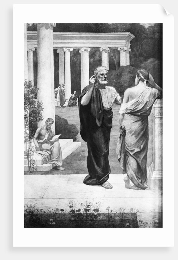 Plato Conversing with a Student at the Academy by Pierre Puvis de Chavannes