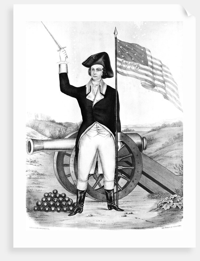 Young Continental Holding Sword;Canon,Fl by Anonymous