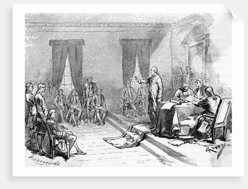 George Washington At Constitutional Conv by Anonymous