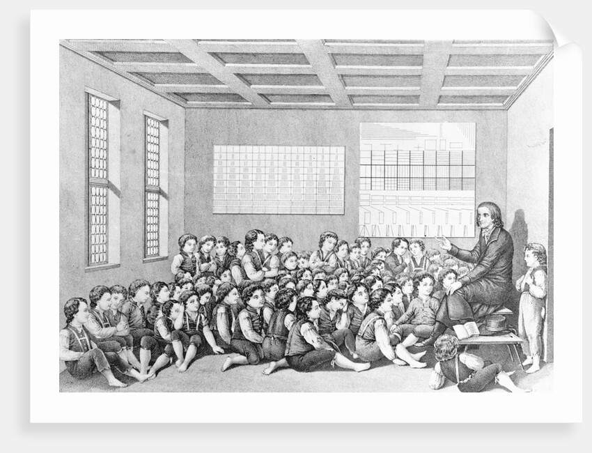 Frederick Frobel Teaching A Class by Anonymous