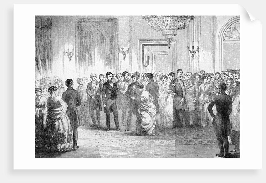 President Pierce At A White House Recept by Anonymous