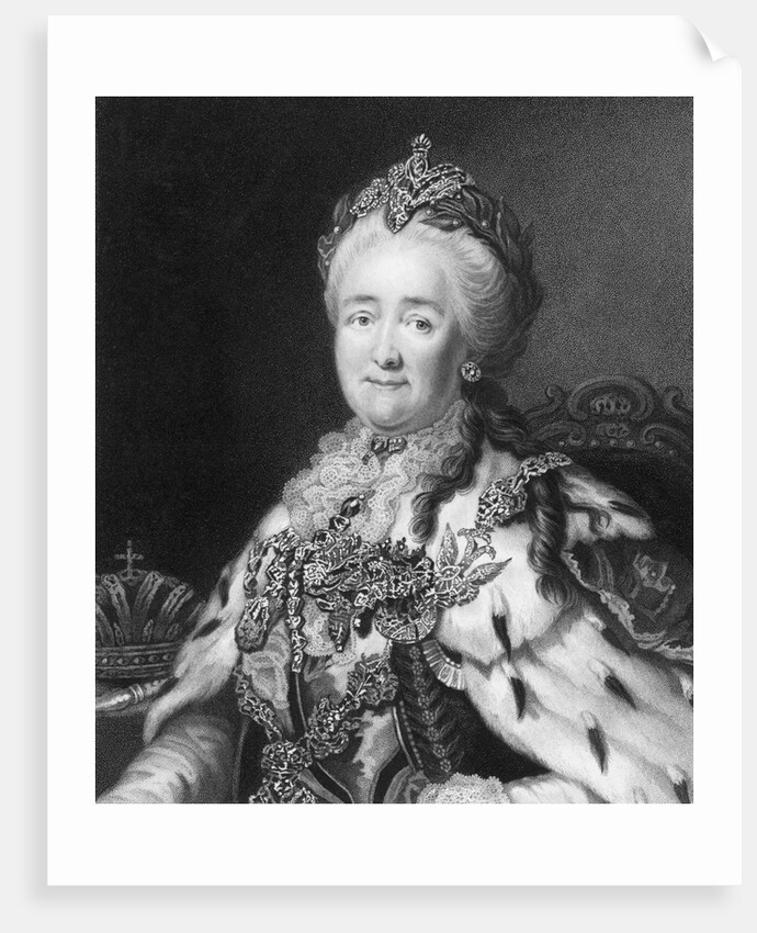 Catherine II Engraving by Richard Woodman