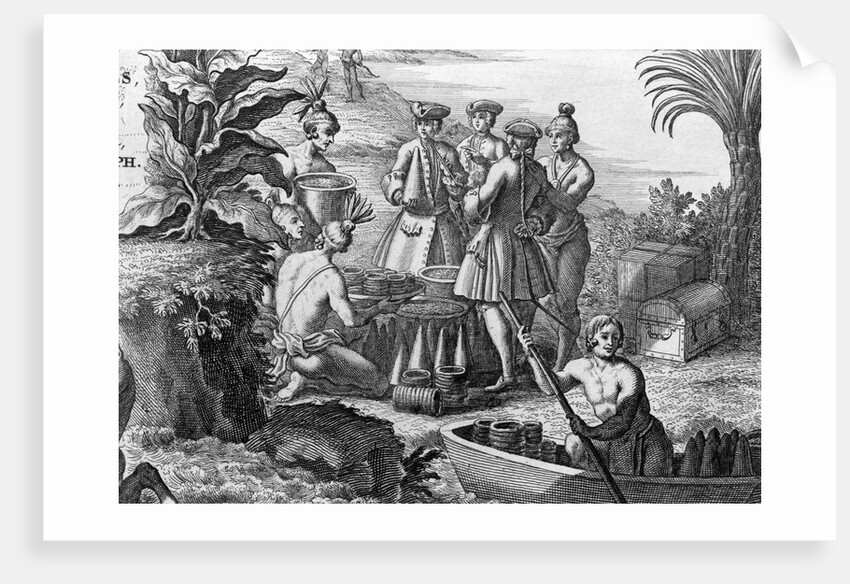 Indians Negotiating With Merchants by Anonymous