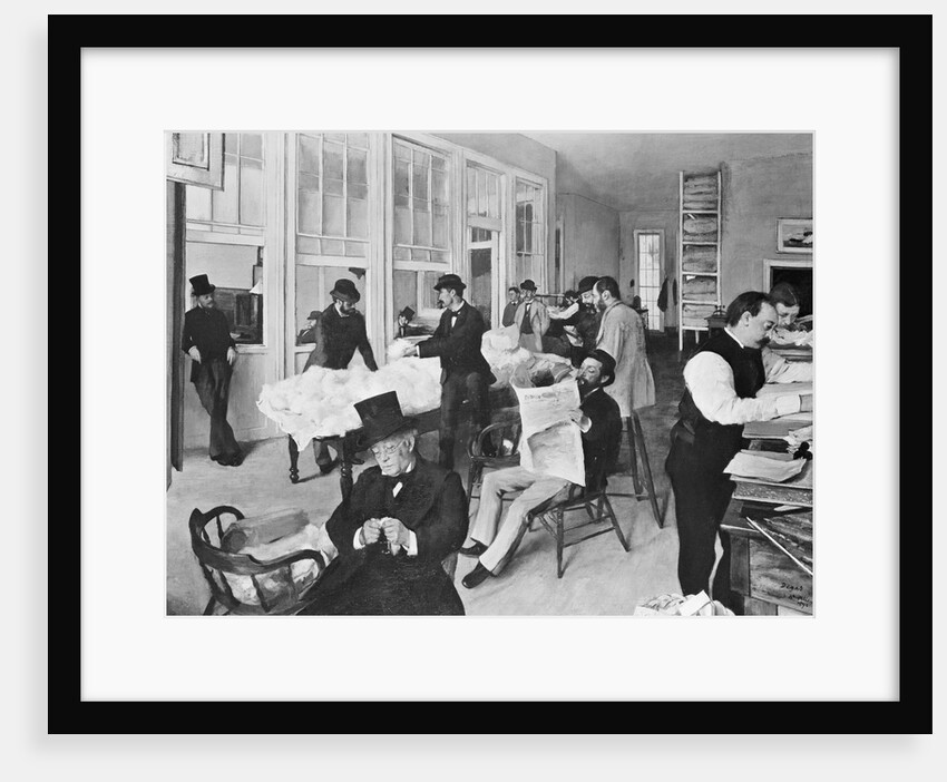 Edouard Degas Painting Of Cotton Market by Anonymous